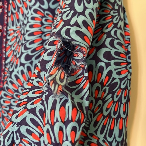 Robert Graham Blue and Purple Blouse - Picture 3 of 4